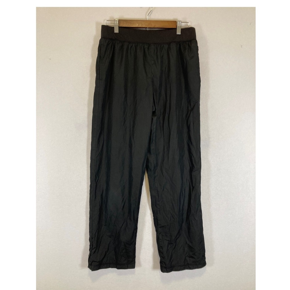 Gorpcore‎ Athletic Works Womens Medium Black Mesh Lined Zip Ankle Track Pants
